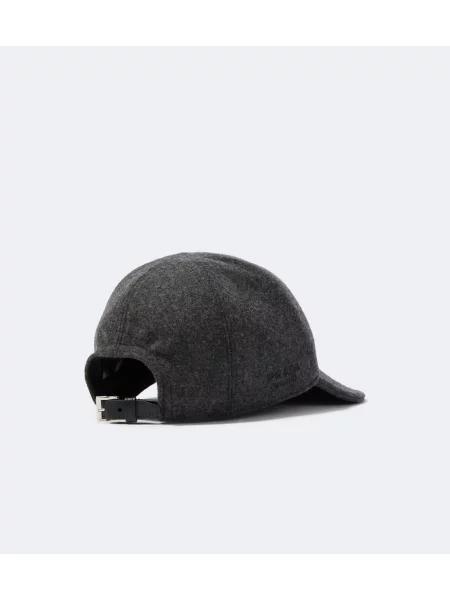 Șapcă Prada de lână gri