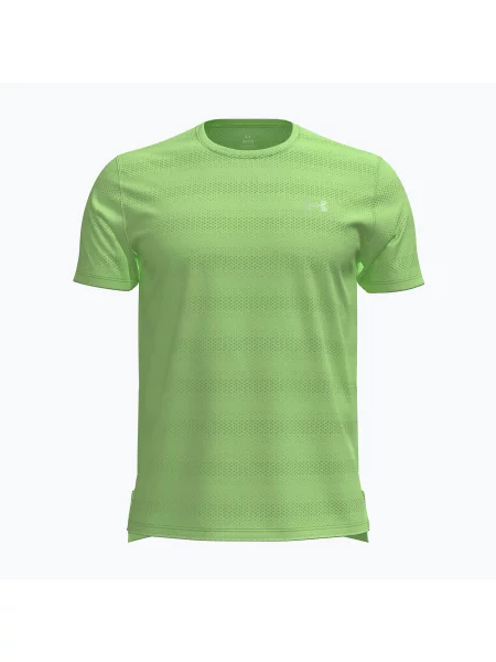 Мъжка тениска за бягане Under Armour Velociti lumos lime/white бяло