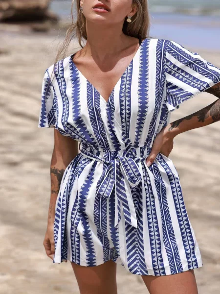 Комбінезон Cupshe білий/синій білий