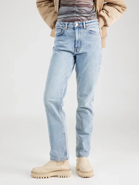 Monki Jeans Yara denim albastru