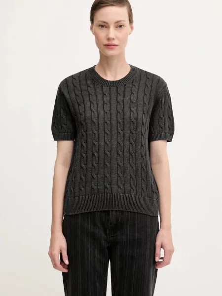 Carhartt WIP pulover de W Carter Knit negru