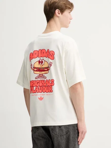 T-shirt adidas Pixelated Burget Character Graphic T-Shirt Off White S biała