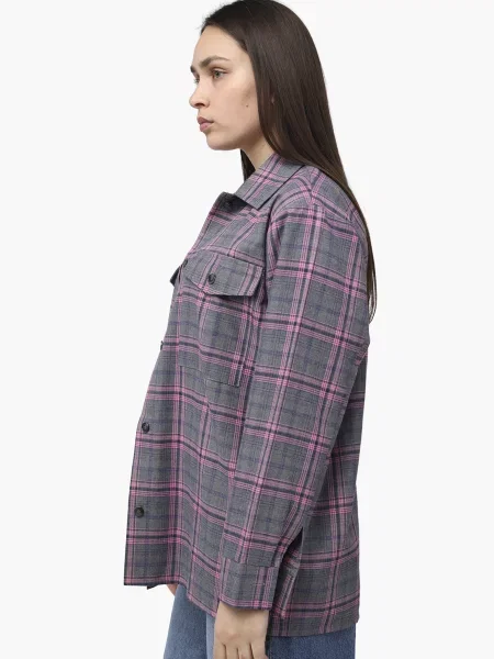 Сорочка повсякденна YUKI бавовна/вовна рожевий