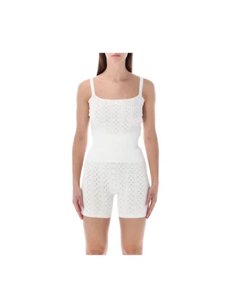 Dzianinowy top Jw Anderson biały