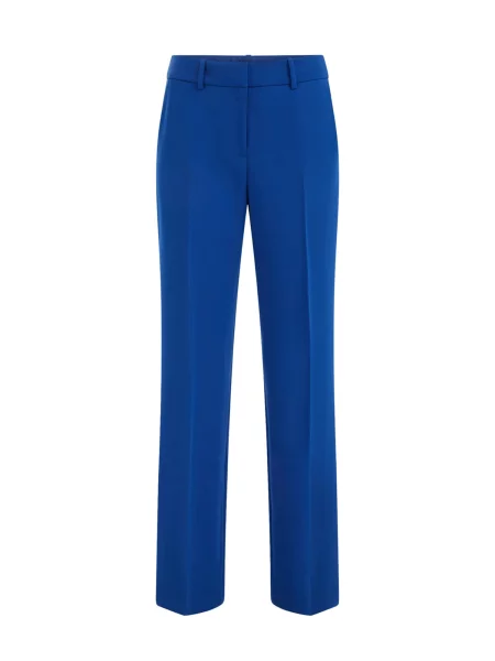 WE Fashion Pantaloni cu dungă albastru