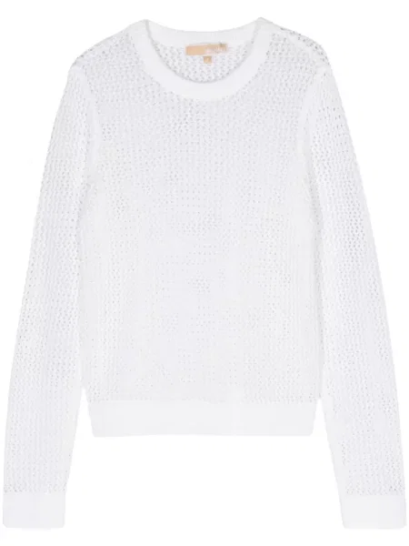 Kombinezon Michael Michael Kors dwurzędowy z okrągłym dekoltem biały