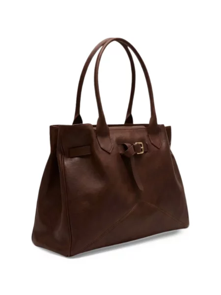 Δερμάτινη τσάντα shopper Ballantyne καφέ