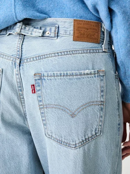 Levi's дънки loose дамски LOOSE TAPER синьо