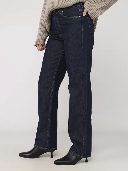 Джинси мом YUKI темно-синій сині