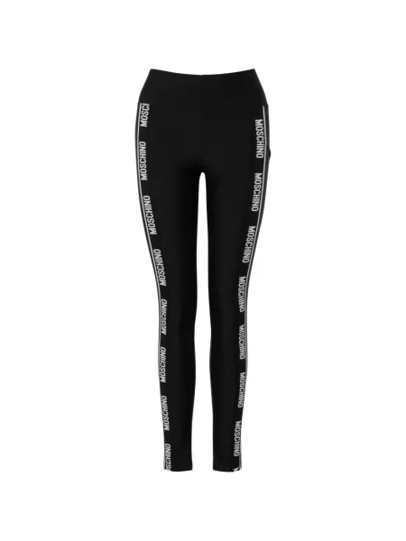 Leggings Moschino cu autograf negru
