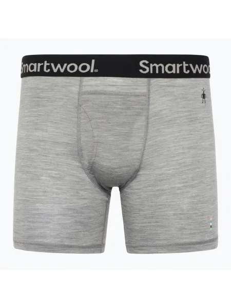 Férfi Smartwool Merino Boxer Brief thermo boxeralsó világosszürke sáska. Méret: M szürke