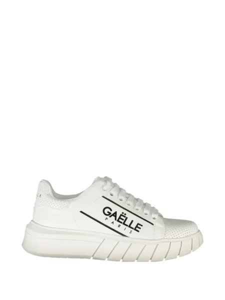 Sneakerși Gaelle cu imagine alb
