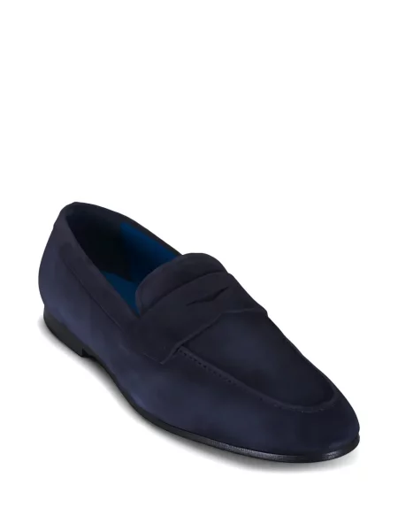 Велурени лоуфъри G. Brown Shoes синьо