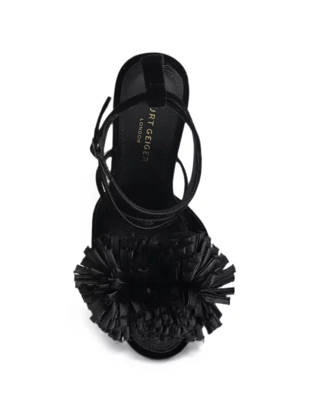 Sandale Kurt Geiger London de catifea negru