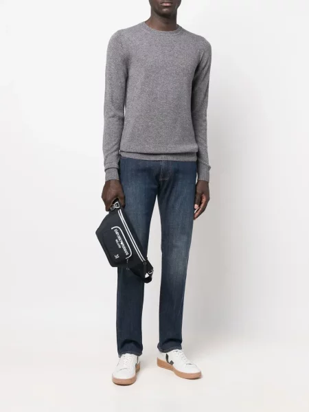 Tiesūs džinsai Emporio Armani mėlyna