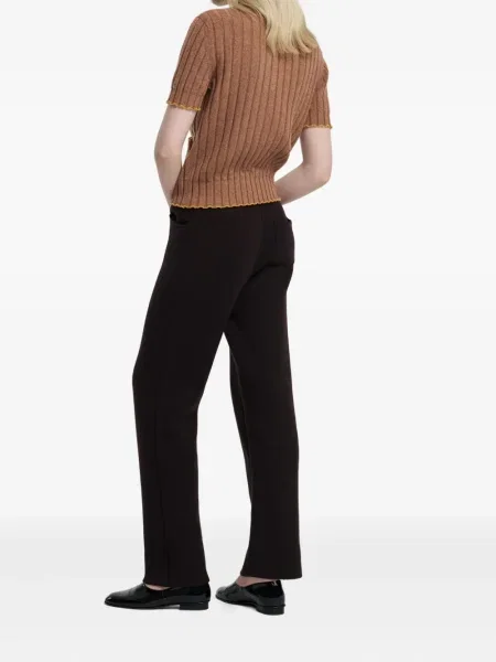 Tricou Barrie din cașmir maro