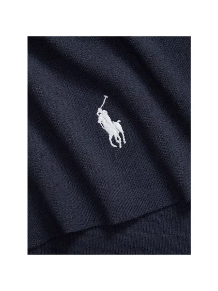 Szal Polo Ralph Lauren retro niebieska