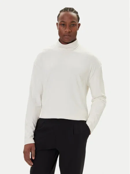 Тениска с дълъг ръкав Calvin Klein бежово