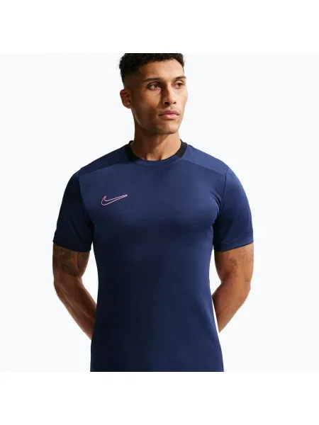 Tricou de fotbal pentru bărbați Nike Academy Dri-Fit blue void/black/white/pinksicle alb
