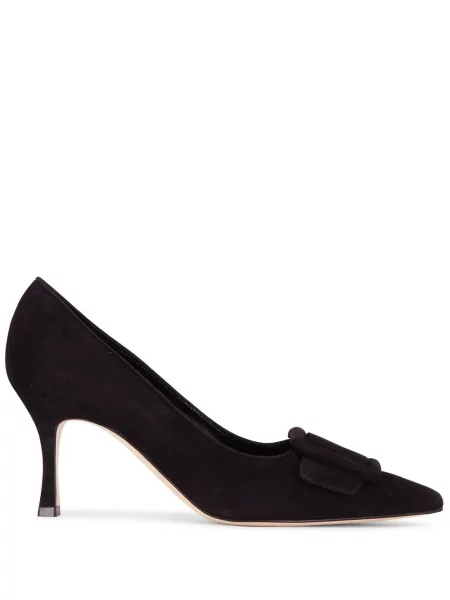 Γοβάκια Manolo Blahnik με αγκράφα μαύρο