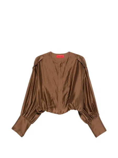 Cămașă Thelatest lungă maro