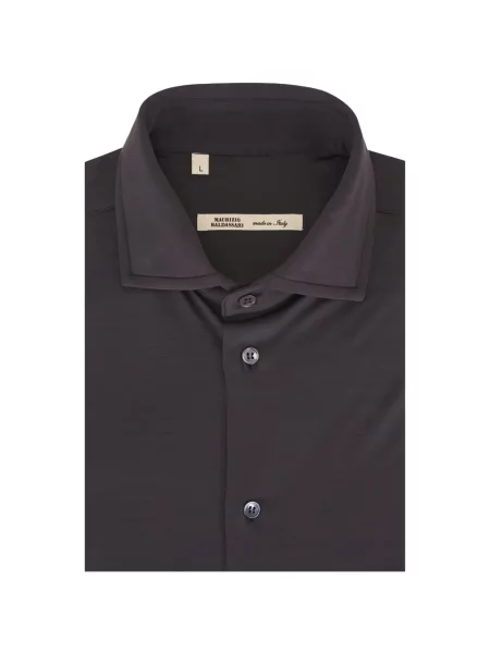 Pantaloni Maurizio Baldassari de flanelă maro