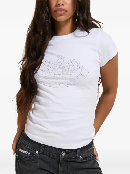 Stras tricou Juicy Couture alb