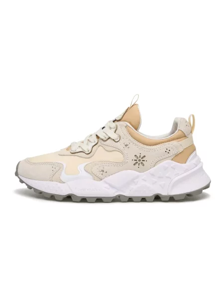Sneakersy Flower Mountain zamszowe w kwiatki białe