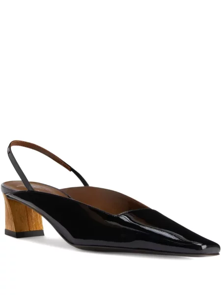 Pantofi cu toc Giuseppe Zanotti slingback negru