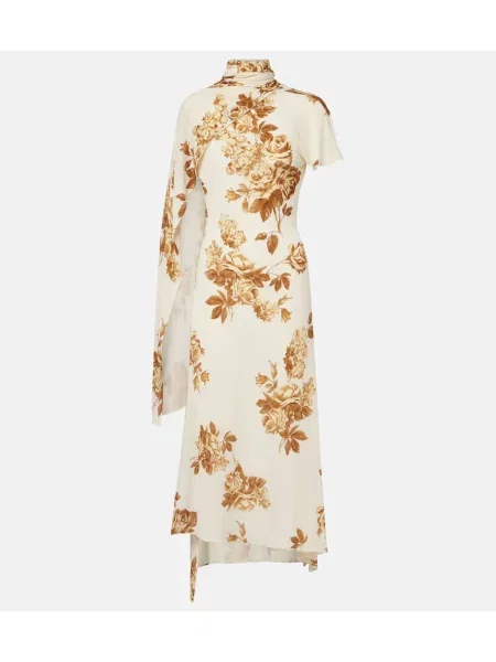 Rochie midi Magda Butrym cu model floral până la genunchi de costum