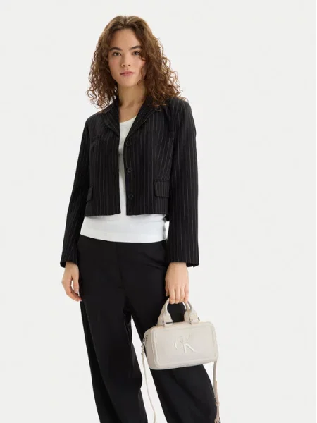 Calvin Klein Ručna torbica BOLD ELONGATED MINI vuneno bijela