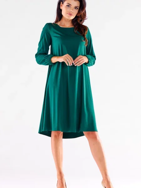 Rochie Awama clasică din piele maro