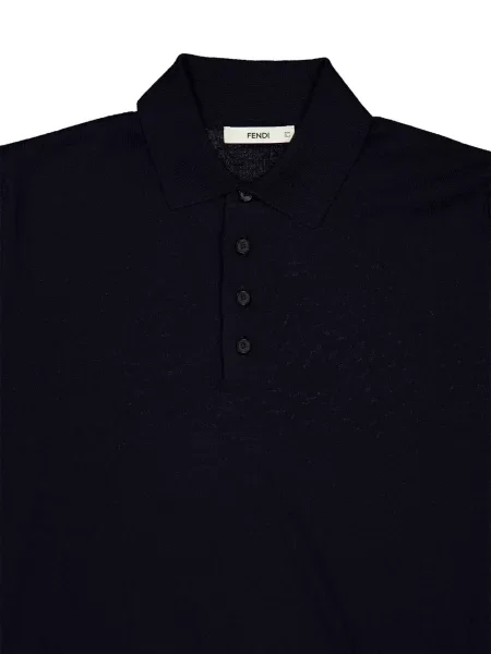 Scurt tricou polo Fendi albastru