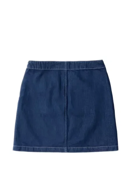 Fustă din denim Nudie Jeans albastru
