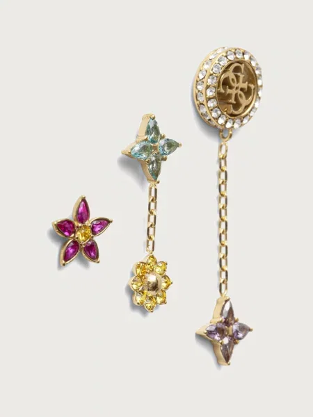 Guess cercei pentru femei din oțel inoxidabil cu zirconiu cubic SECRET GARDEN