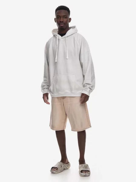 Guess U.S.A. mikina Guess Washed Hoodie šedá