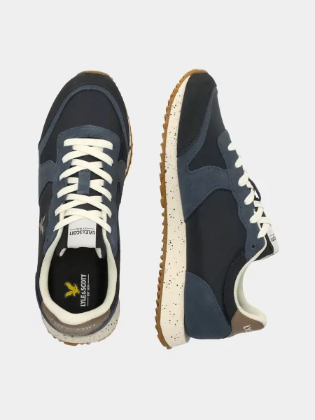 Замшевые кроссовки Lyle & Scott синие