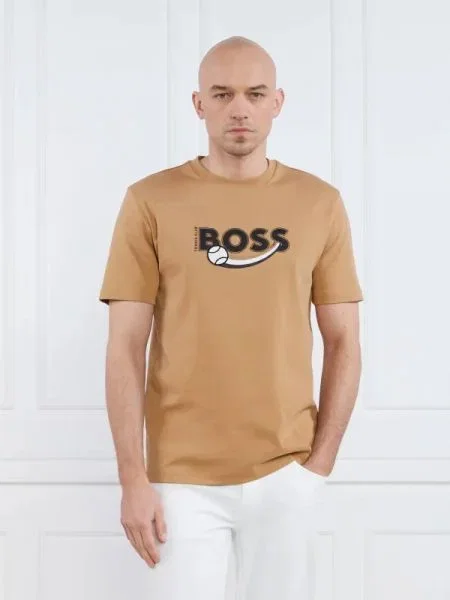 BOSS BLACK Póló Tiburt fekete