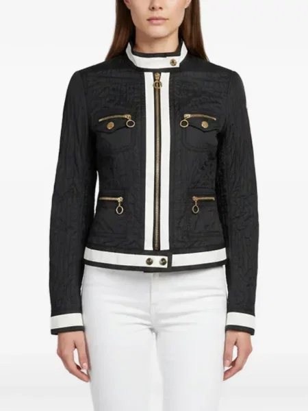 Matlasat geacă Moncler negru