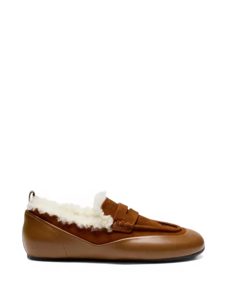 Pantofi loafer Proenza Schouler din piele de oaie maro