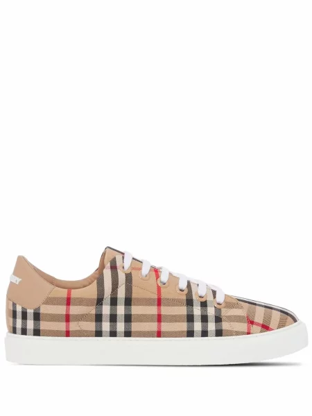 Kožne tenisice Burberry karirane