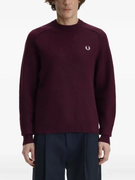 Siuvinėtas džemperis Fred Perry violetinė