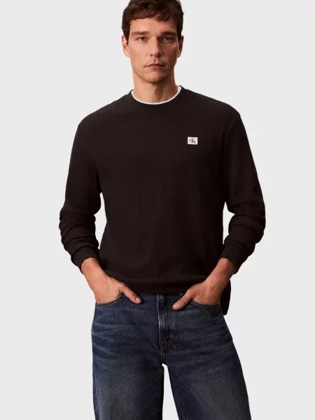 Лонгслив Calvin Klein Jeans черный