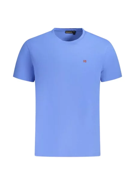 Tricou Napapijri cu autograf albastru