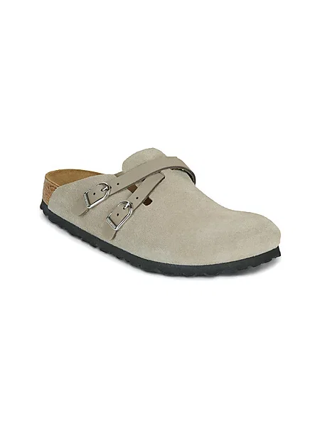 BIRKENSTOCK Nizki natikači Blair temno siva bež