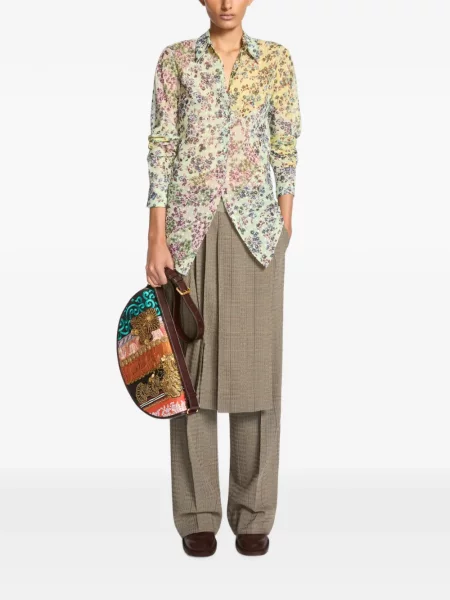 Cămașă Dries Van Noten din jacard galben
