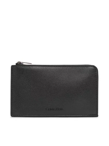 Denarnica Calvin Klein iz umetnega usnja z avtogramom črna