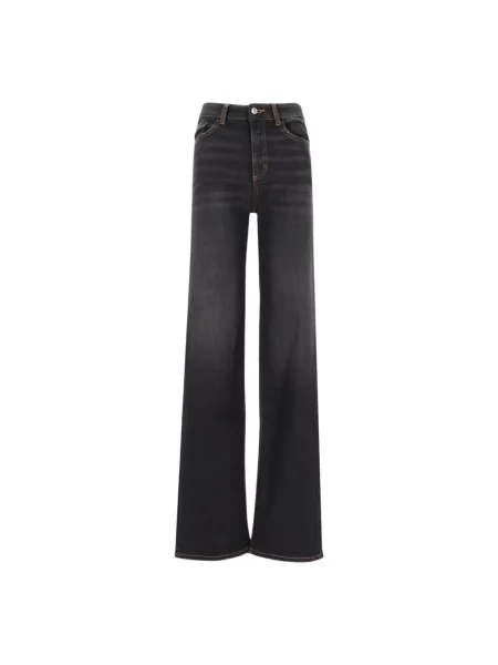 Szerokie jeansy Icon Denim czarne