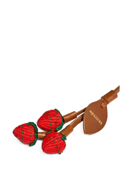 Кожена висулка Aquazzura червено