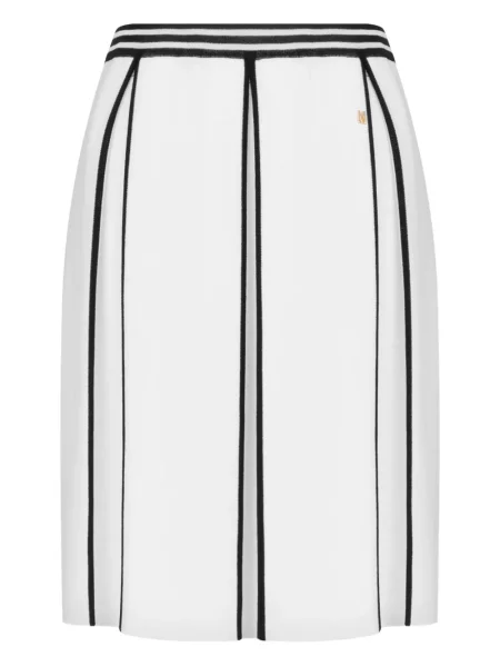Fustă Moschino cu dungi alb